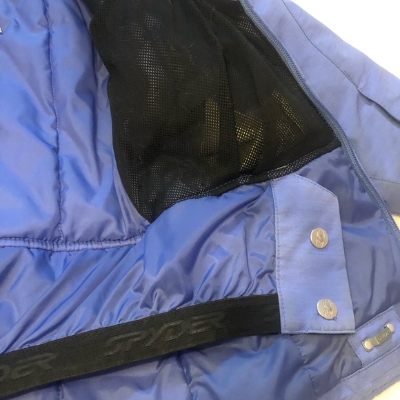 Spyder Snow/ Ski Jacket ~ Girls 12 ~ Bluish Purple - Picture 8 of 15